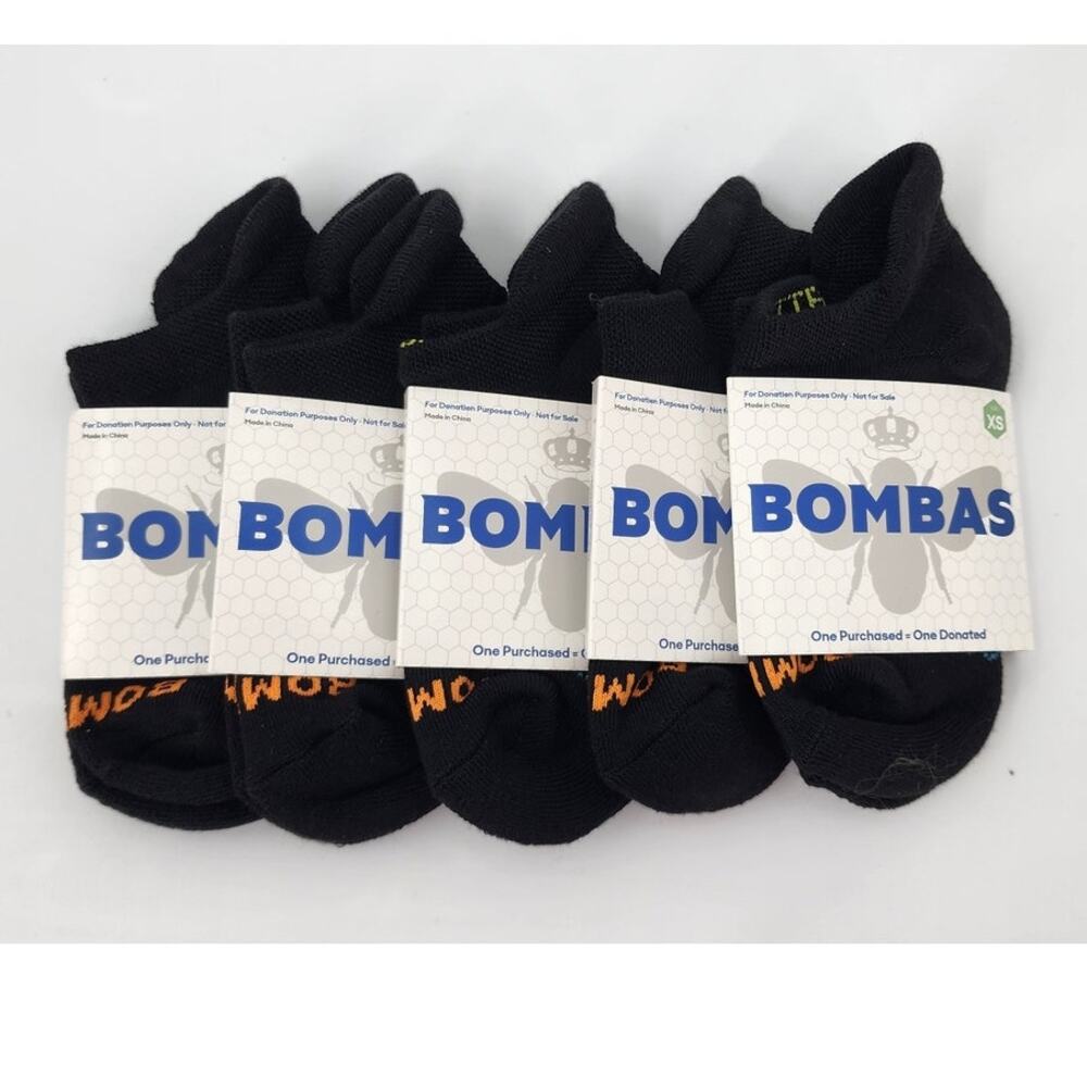 New NWT Bombas Women's Socks XS Lot OF 5 Ankle Tab Socks Comfort